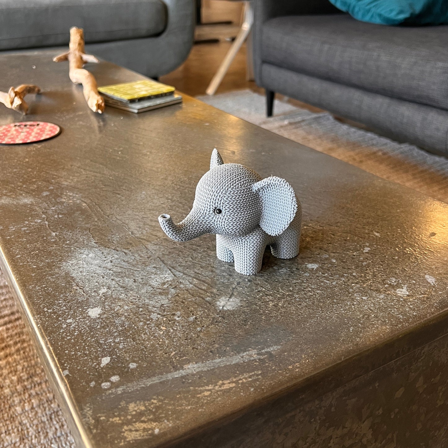 Faux Crochet Elephant