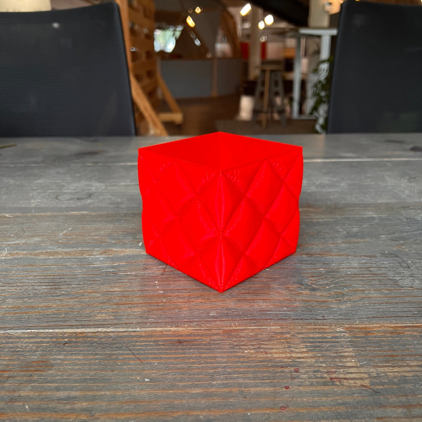 Inflated Diamond Soft Cloth Plant Pot