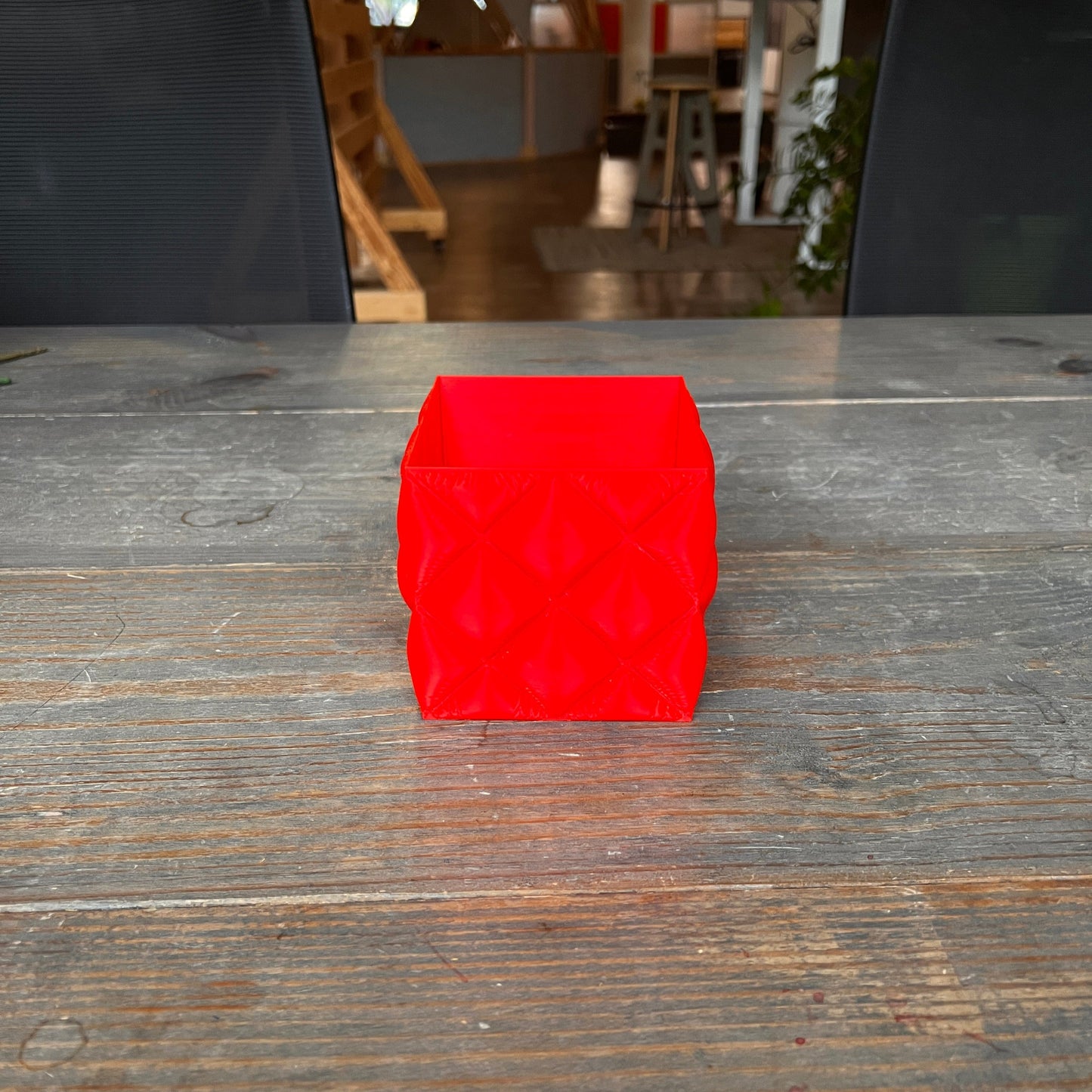 Inflated Diamond Soft Cloth Plant Pot