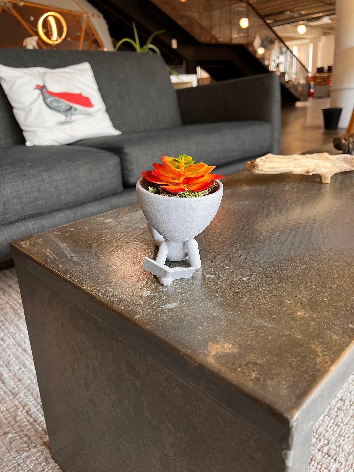 "Reading" Plant Pot