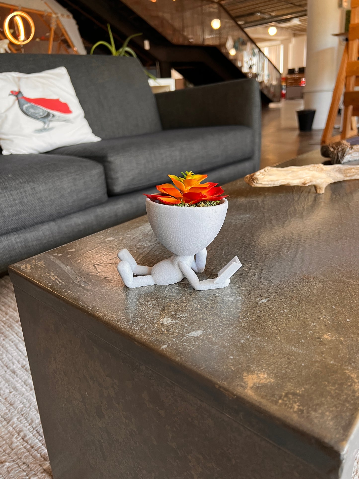 "Reading" Plant Pot