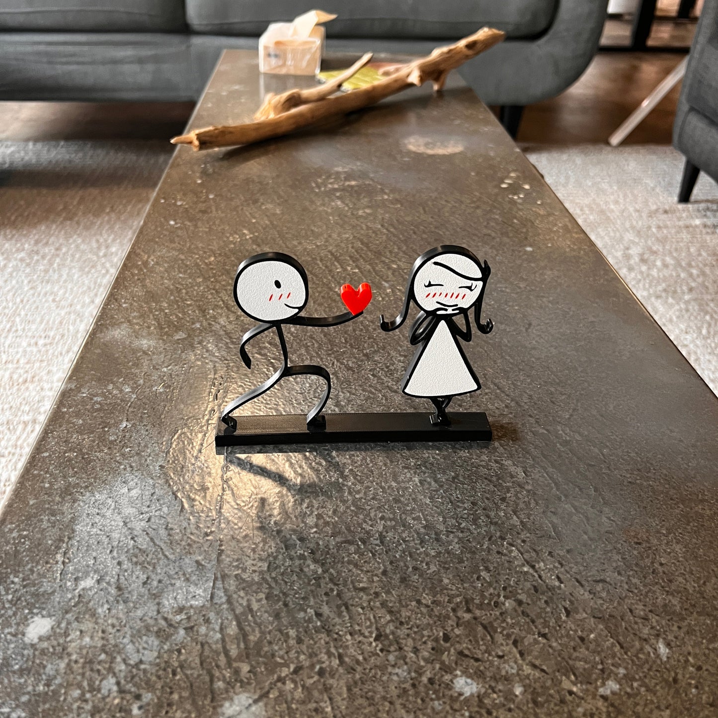 Love Story Stick Figure Stand