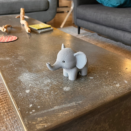 Faux Crochet Elephant