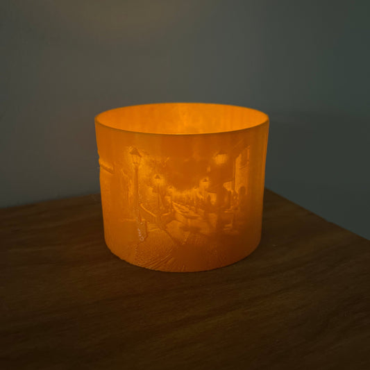 Halloween Tealight Lithophane (Four Scenes)