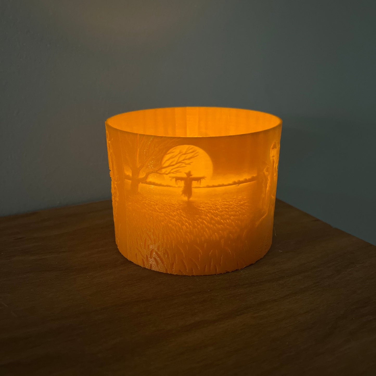 Halloween Tealight Lithophane (Four Scenes)